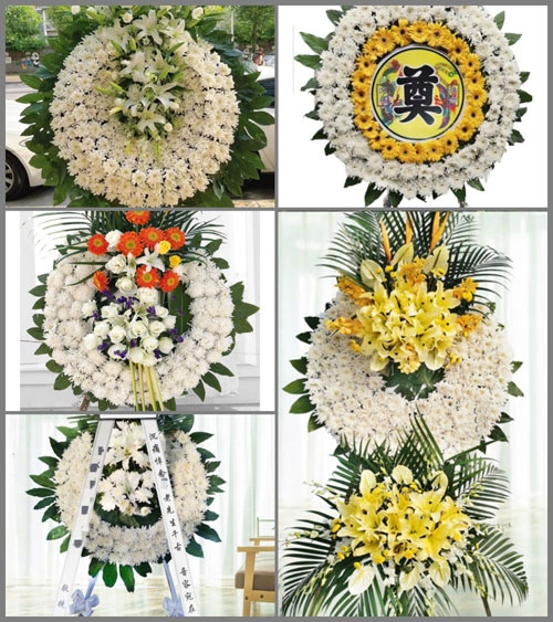 贵州黔南州惠水县濛江街道山后村花圈速递